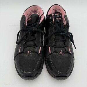 Jordan Low Sneaker Shoes Size 10.5 Black & Pink Michael Jordan Picture on sole